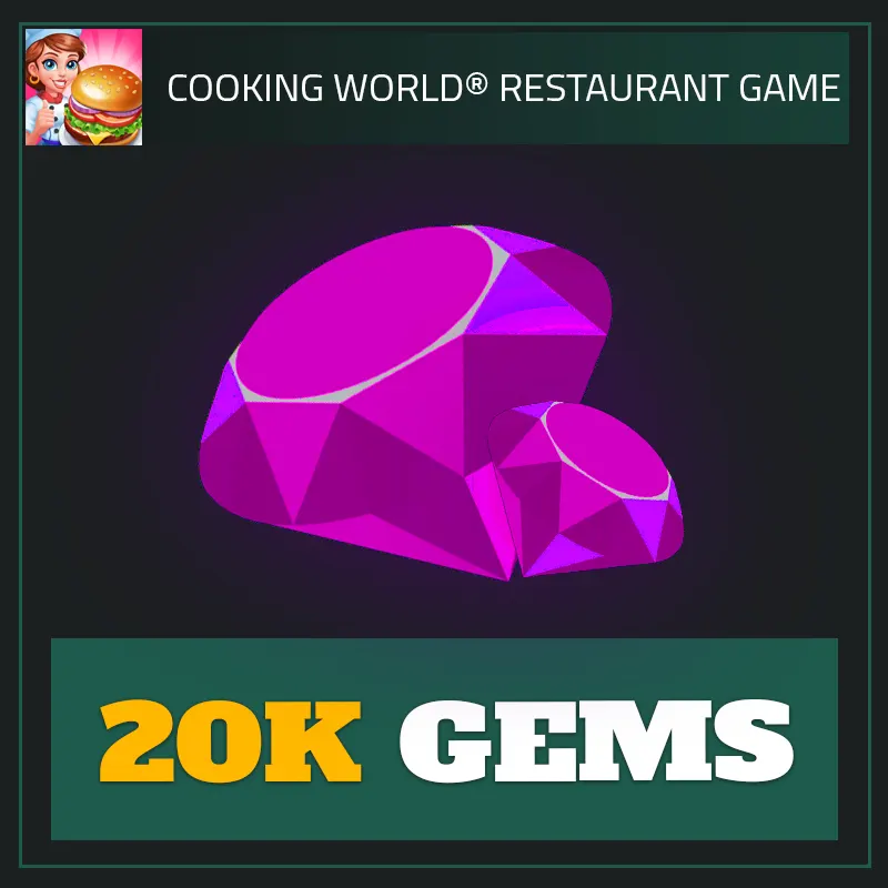 20K Gems — Cooking World