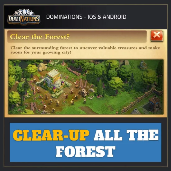 Clear-up All the forest — DOMINATIONS