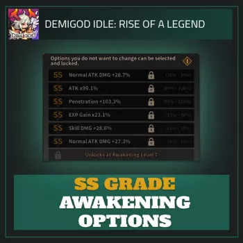 SS Grade Awakening Options — Demigod Idle SS Grade Awakening Options — Demigod Idle