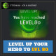 Level up your hero to LVL 80 — Eternium