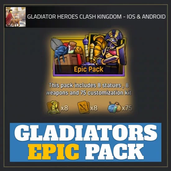 Gladiators Epic Pack — Gladiator Heroes Clash Kingdom android cheat