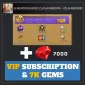 VIP Subscription & 7K Gems — Gladiator Heroes