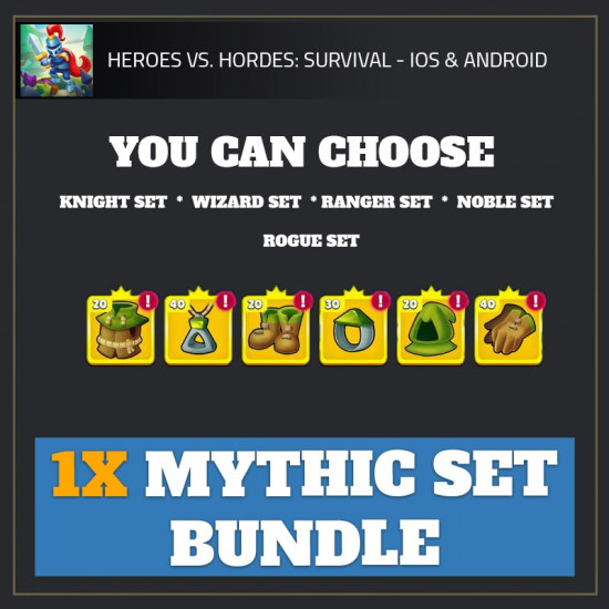 1x Mythic Set Bundle — Heroes vs. Hordes android cheat