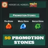 50 Promotion Stones — Heroes vs. Horde