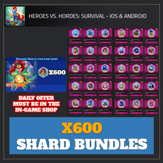 600x Hero Shard — Heroes vs. Horde android cheat
