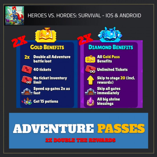 Adventure Passes — Heroes vs. Horde android cheat