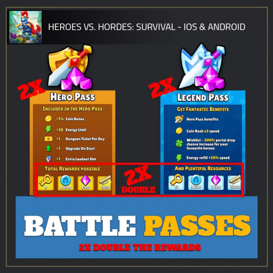 Battle Passes — Heroes vs. Horde android cheat
