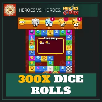 300x Dice Rolls — Heroes vs. Horde