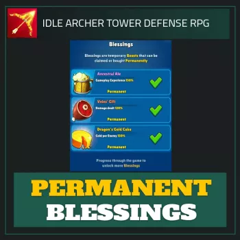 Permanent Blessings — Idle Archer Tower Defense