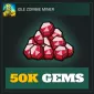 50K Gems — Idle Zombie Miner