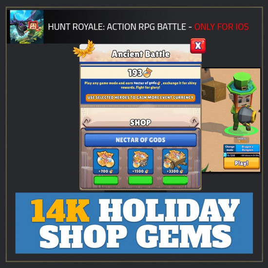 14K Holiday Shop Gems — Hunt Royale android cheat