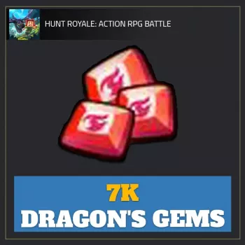 7K Dragon's Gems — Hunt Royale