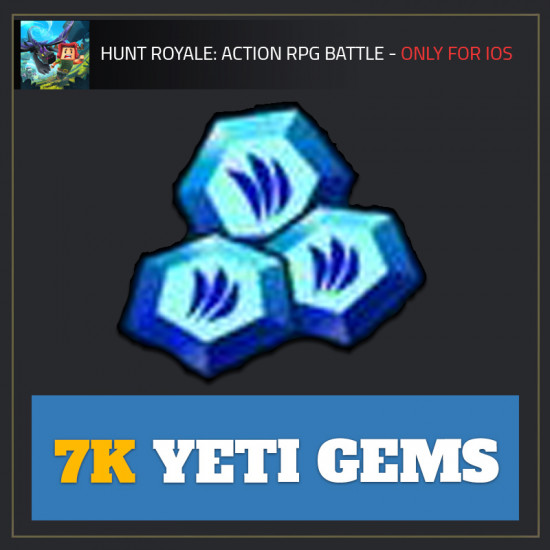 7K Yeti Gems — Hunt Royale