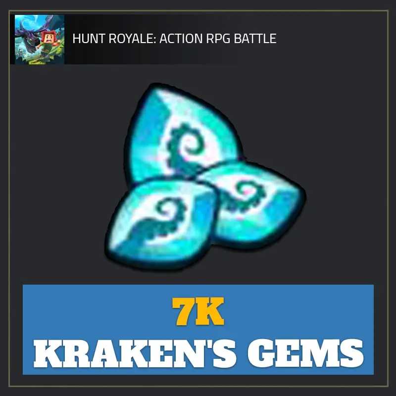 7K Krakens Gems — Hunt Royale