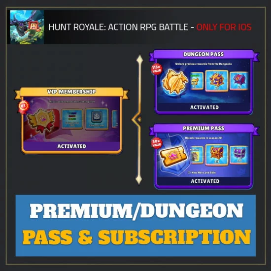 Premium Pass & Subscription — Hunt Royale