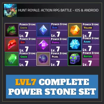 Lv 7 Complete Power Stone Set — Hunt Royale
