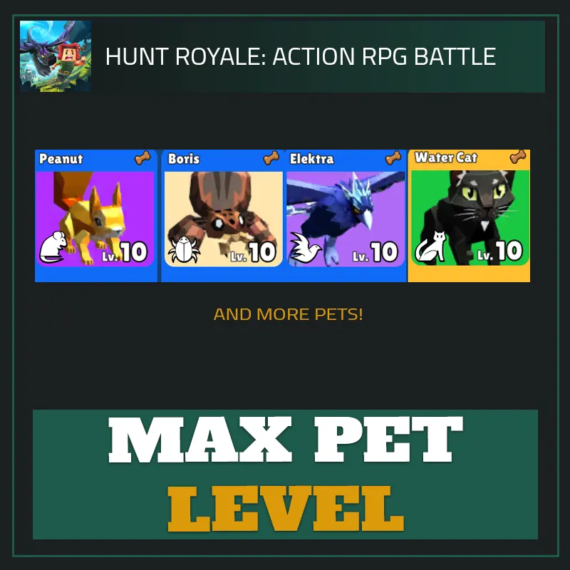Max Pet Level  — Hunt Royale-Hunt Royale