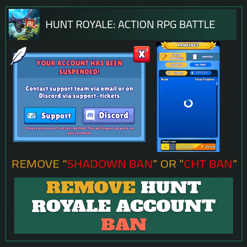 Remove Hunt Royale Account Ban-Hunt Royale