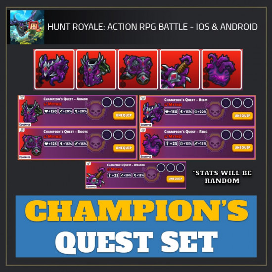 Champion's Quest Set  — Hunt Royale (Android) android cheat