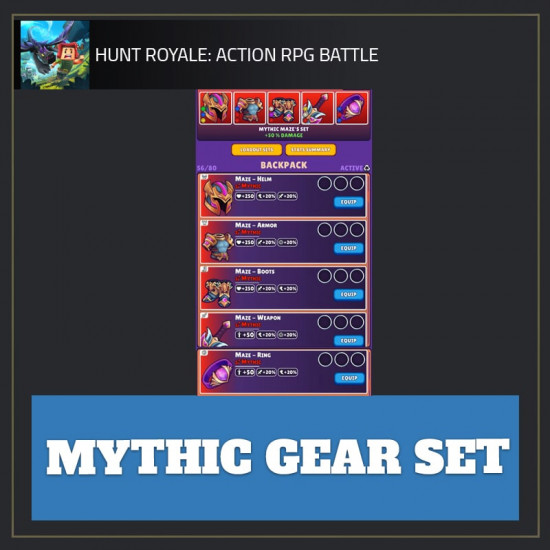 Mythic Gear Set — Hunt Royale
