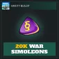 20K War Simoleons — SimCity BuildIt