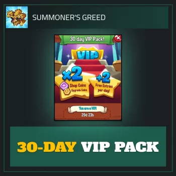 30-day VIP Pack — Summoner's Greed