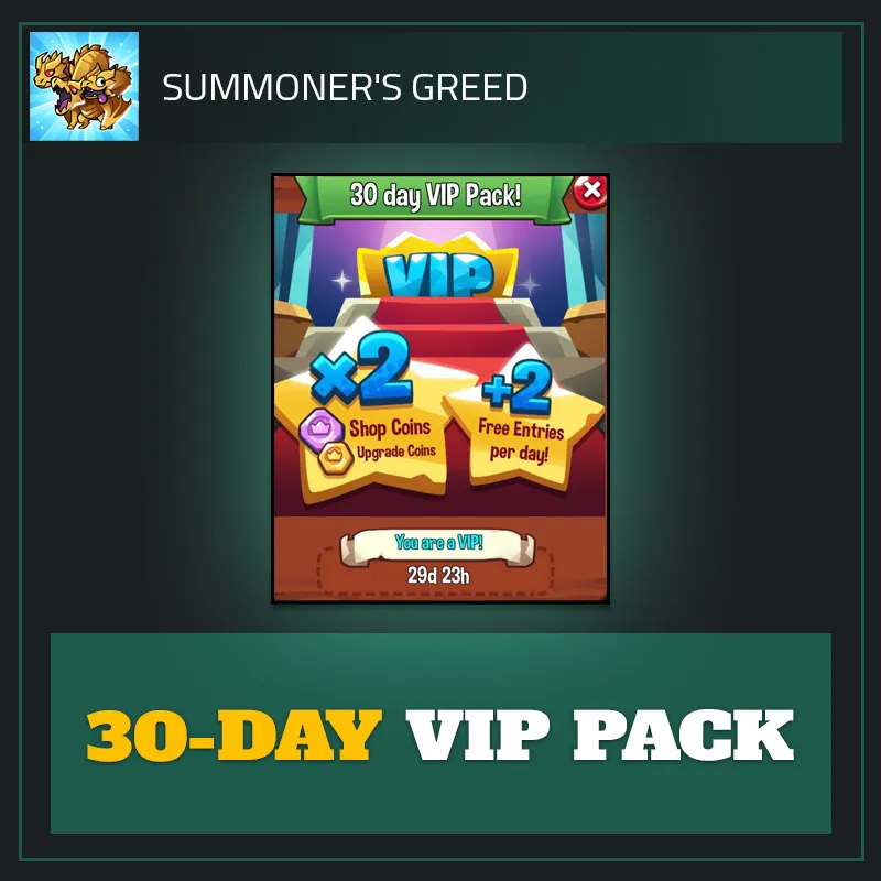 30-day VIP Pack — Summoner's Greed-Summoner's Greed