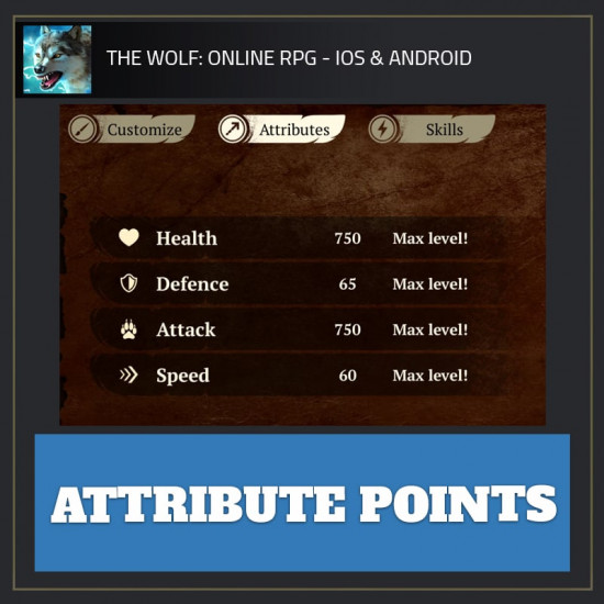 Attribute Points — The Wolf Online RPG ios hack