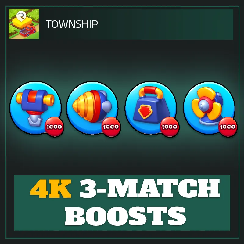 4K 3-Match Boosts — Township