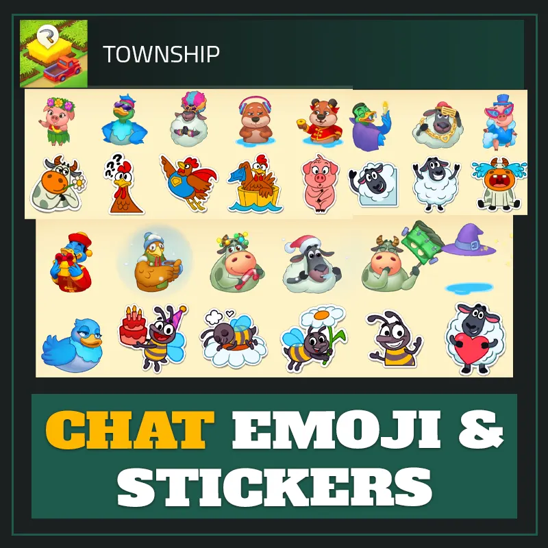 Chat Emoji & Stickers — Township