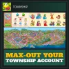 Township Maxed-out Account — (Layout, All Skins, Unlocked Lands, Stats)